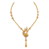 TANUJAA FANCY PEACOCK GOLD NECKLACE AND STUD